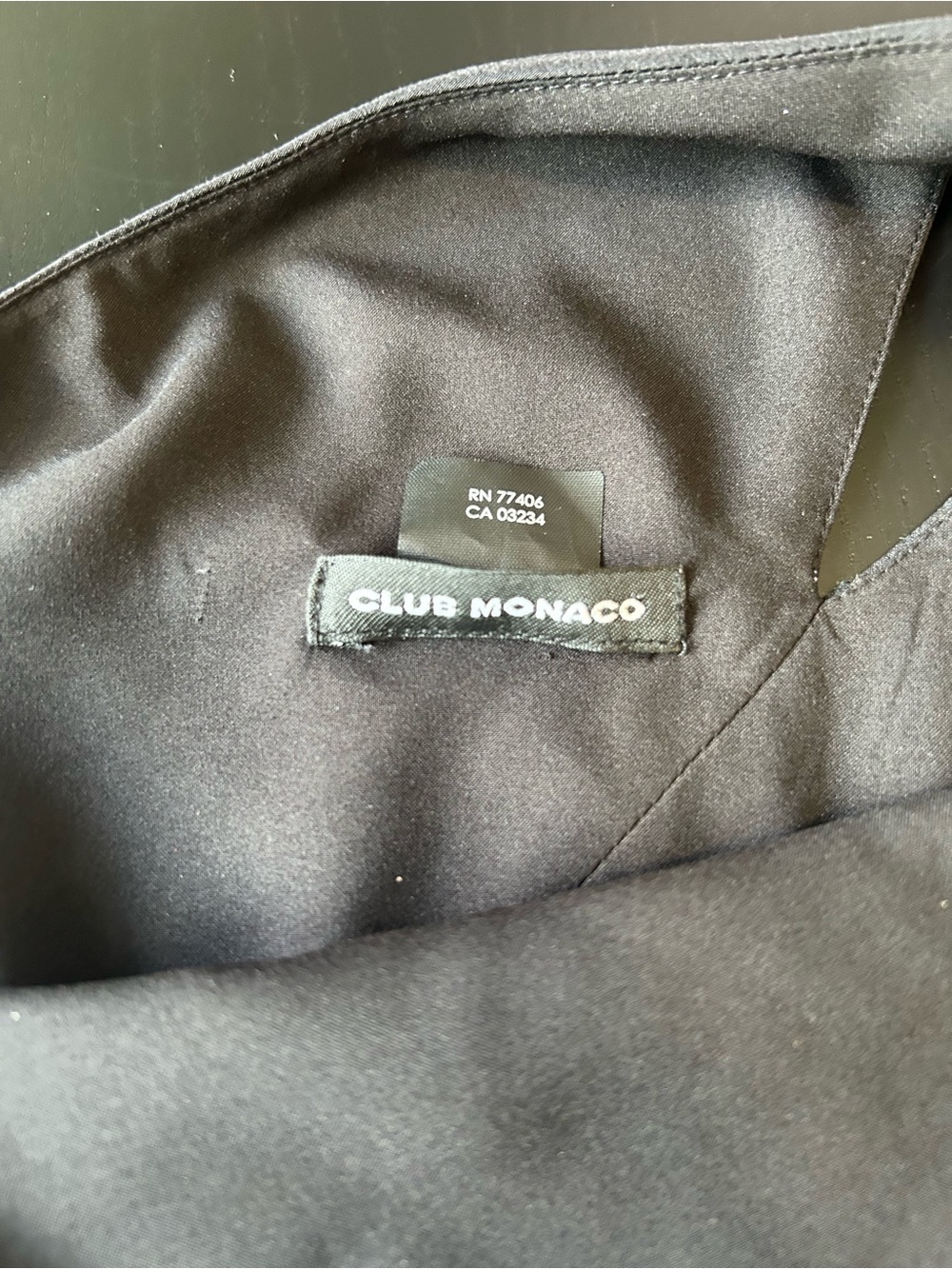Club Monaco SILK Black One-Shoulder Maxi Dress with Side Slits - 90s Minimalism - Picture 7 of 14